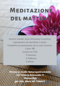 Meditazione del mattino @ Studio Olistico Naturopaticamente | Marne | Lombardia | Italia